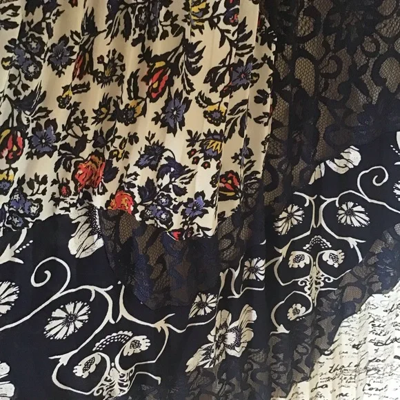 Anthropologie Maeve Isa multiple prints bohemian dress Sz 2 - Picture 5 of 8